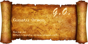 Gusatu Ormos névjegykártya